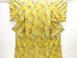 枝葉模様小紋着物